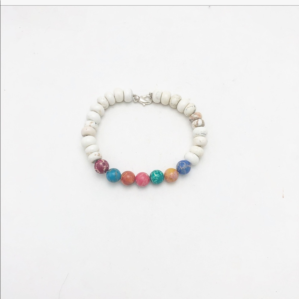 ARTISAN BOHO COLORFUL GEMSTONE BRACELET
